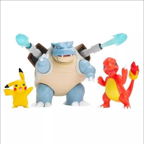 Pokemon - Savaş Figürü Çoklu Paket - Pikachu - Blastoise - Charmeleon - Pokemon Aksiyon Figürü