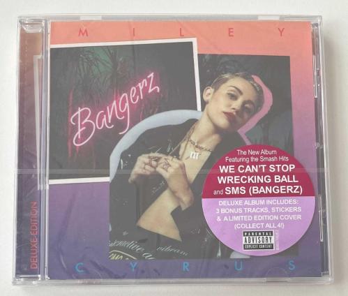 MILEY CYRUS * BANGERZ * DELUXE EDITION - LIMITED EDITION COVER, BONUS TRACKS, STICKER * 2013 * CD AMBALAJINDA SIFIR