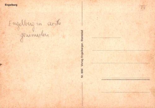 KARTPOSTAL - Engelberg / İSVİÇRE