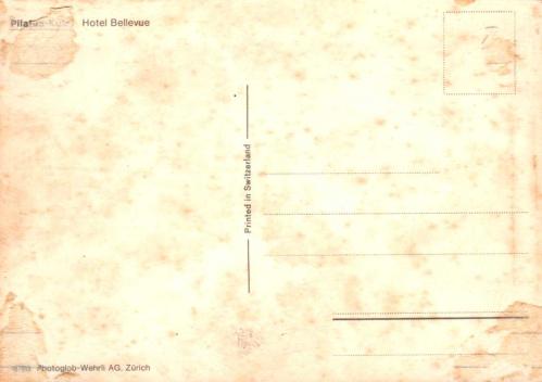 KARTPOSTAL -  Hotel Bellevue*** / İSVİÇRE