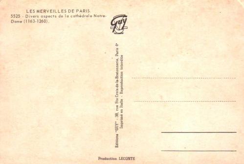 KARTPOSTAL - Notre Dame Katedrali Paris / FRANSA