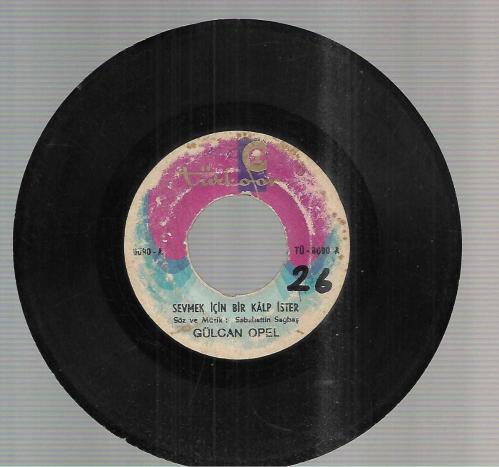 Sevmek için Bir Kalp İster - Sen Beş Para etmezsin / Gülcan Opel ( 45'lik PLAK)