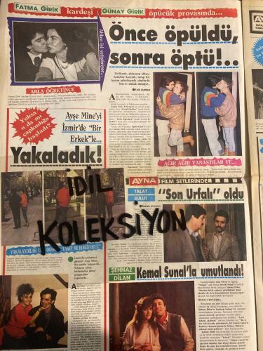AYNA AKTÜELİTE VE MAGAZİN GAZETESİ - DOĞUM GÜNÜ HEDİYESİ (TURKİSH - NEWSPAPER) - 11 MART 1987 - SAYI : 5 - TAM TAKIM 8 SAYFADIR -Çeçilya-Semiramis Pekkan-Nükhet Duru-Ajda Pekkan-İbrahim Tatlıses-Neşe Aksoy-Cenk Koray-Sibel Ege-Hakkı Koşar-Tevfik Gelenbe-Sevim Gelenbe-Sibel Üzer-Ayşen Tekin-Şükran Sezer-Ali Altan-Erkan Özerman-Seyyal Taner-Meral Orhonsay-Bayram Kan-Nafize Göksel-Fatma Girik-Günay Girik-Ayşe Mine-Faik Zambak-Talat Bulut-Rezzan Akyazıcı-Şehnaz Dilan-Kemal Sunal-Nadya Smolik-İpek Pınar-Kar Çakıl’a yaramadı-Bunalıma düştü-Elini niye öptü-Şanssızlık yakasını bırakmıyor-Gülme antrenmanı-Karateye merak sardı-Hayırdır inşallah-Önce öpüldü sonra öptü-Yakaladık-Son Urfalı oldu-Kemal Sunal’la umutlandı-Mantar gibi-Gözünü ekrana dikti-Kral yokluğunda bolluğu-Bu adam taşıyor-Ali Sandıkçı-Süheyla Aracı-Mehmet Kesim-Dilek Süzen-Dr. Ahmet Üner-Sevgi Ferhangi-Dr. Faruk Bayülken-Arap turisti artık acenteler getirecek-Döner Gazino sahibini bekliyor-Alanya Dim Mağarası-Mağaranın sırrı-THY’