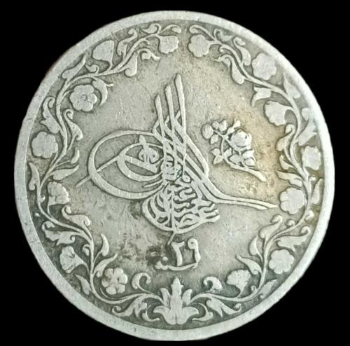 LOT.3 » 2 Abdülhamid 1293/29 (1876) Mısır 5/10 Kuruş 3.90gr