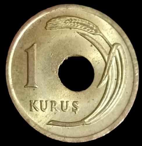 1951 Delikli 1 Kuruş