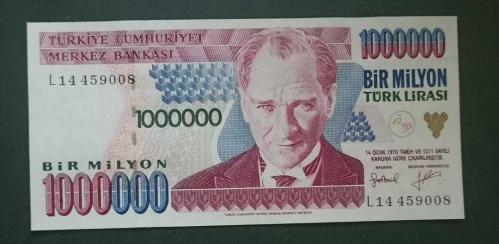 7 Emisyon L 14 Seri 1 Milyon Lira