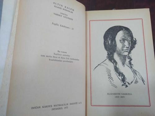 AŞKTAN DA ÜSTÜN.. Mary Barton (1848).. Elizabeth Gaskell.. (İlk Roman / HAYAT 1.baskı-1972).. total 2.baskı.. şömizli-ciltli.. Altın Kalem Klasikler