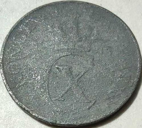 Danimarka 1943 2 Öre Kral X. Christian Dönemi Çinko II. Dünya Savaşı Emisyonu