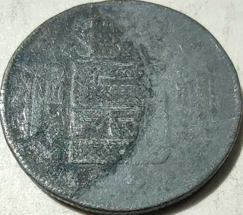 Belçika 1941 5 Frank II. Dünya Savaşı İşgal Dönemi Çinko Madeni Para