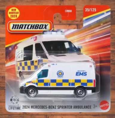 Matchbox 2024 Mercedes Benz Sprinter Ambulance - JHN67