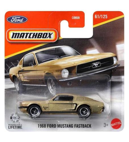 Matchbox 1968 Ford Mustang Fastback - Gold - JNK51