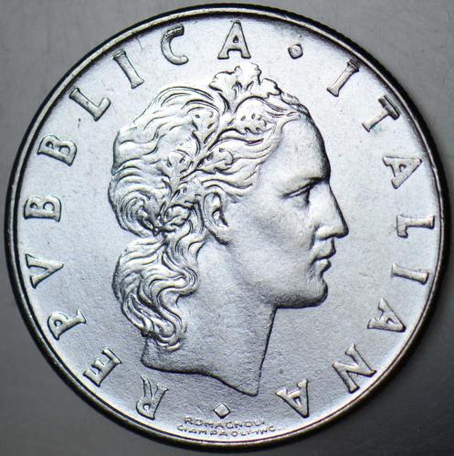 İTALYA 50 LİRET 1977 ROMA TANRISI VULCANUS TEMALI.