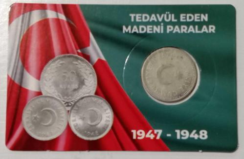 TÜRKİYE CUMHURİYETİ 1947 GÜMÜŞ 50 KURUŞ