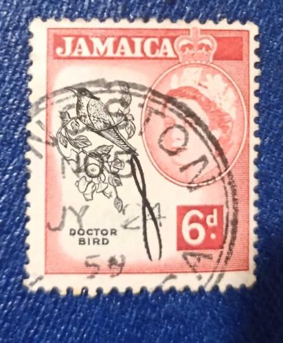 Jamaika- damgalı pul