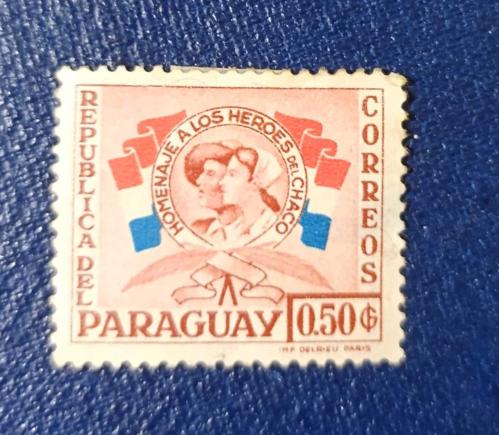 Paraguay_ Damgalı pul