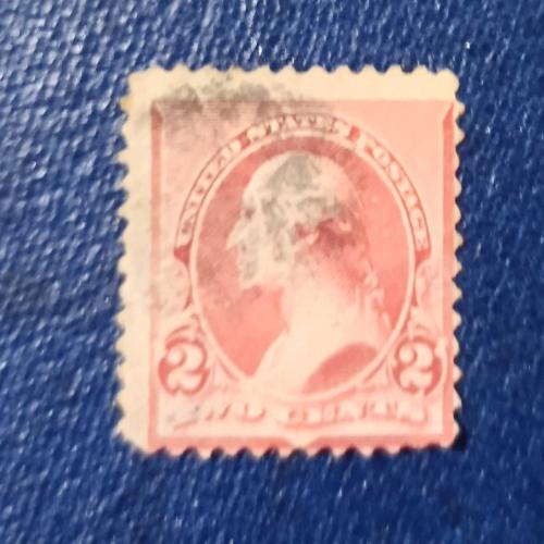 ABD 1890 Washington_ damgalı pul