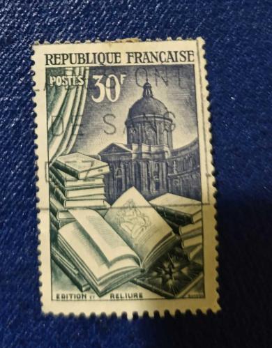 Fransa _ damgalı pul