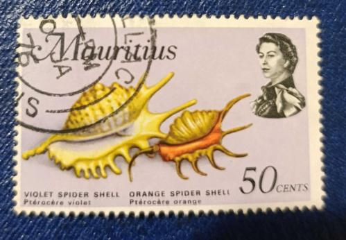 Mauritius_ damgalı pul