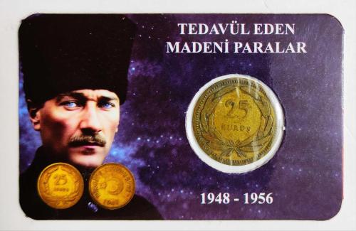 1956 Pirinç 25 Kuruş..