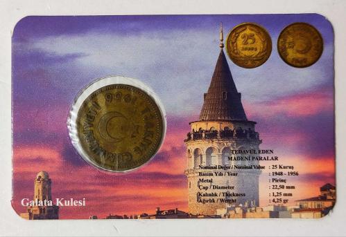 1956 Pirinç 25 Kuruş..