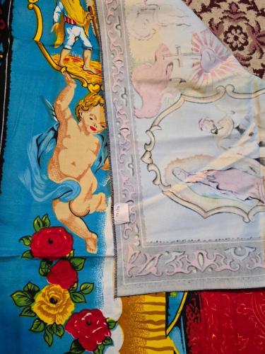 Meryem Ana TEMALI BASKI DUVAR HALISI TÜRK MALI 90X130 CM POŞETİNDE SIFIR