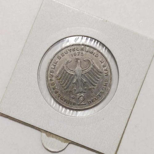 1975 Almanya 2 Deustche Mark..