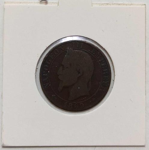 1869 İmparator III.Napolyon Dönemi Fransa 5 Centimes