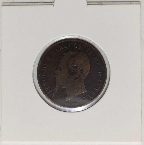 1861 Yılı İtalya 5 Centesimi..