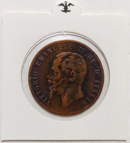 1866 Yılı İtalya 10 Centesimi..
