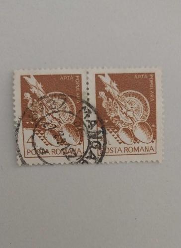 MACARİSTAN halk sanatı tema pul
