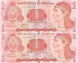 2001 YILI HONDURAS 1 LEMPIRAS  ÇİL