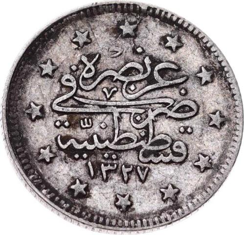M.Reşad 2 Kuruş 1327/1 Gümüş - ÇÇT  OMP3173