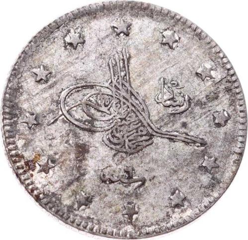 M.Reşad 2 Kuruş 1327/6 Gümüş - ÇÇT  OMP3186