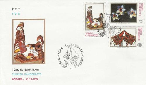 1992 TÜRK EL SANATLARI FDC