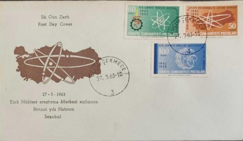 1963 Nükleer araştırma Merkezi açılışının 1. yılı FDC