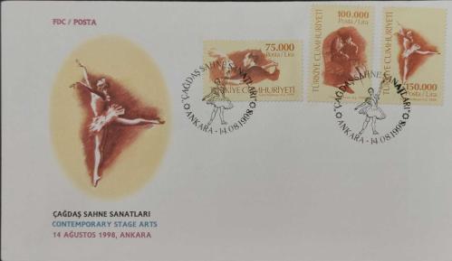1998 Çağdaş sahne sanatları FDC