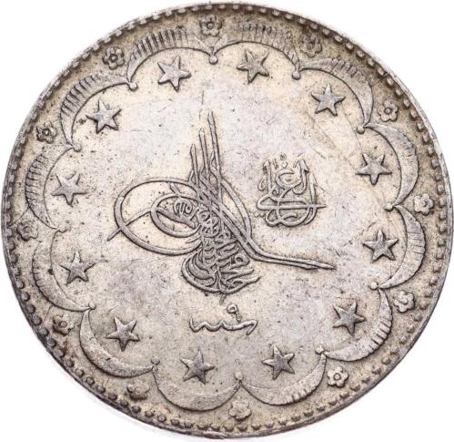 M.Reşad 20 Kuruş 1327/9 Elgazi Gümüş - ÇÇT/ÇA  OMP3204