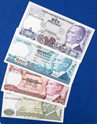 7.EMİSYON 10-100-500-1000 LİRA 