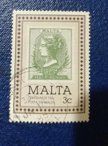 Malta _ damgalı pul