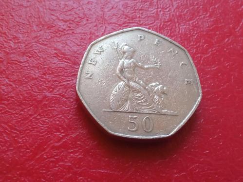 İNGİLTERE: 50 YENİ PENCE 1969