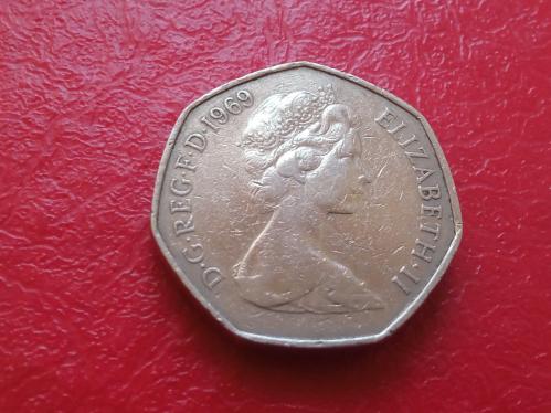 İNGİLTERE: 50 YENİ PENCE 1969