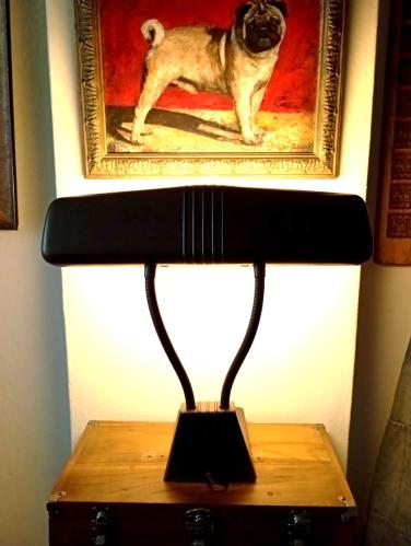 ANTİKA ART DECO OFİS ÇALIŞMA MASA LAMBASI FLEXARM - CHİCAGO 1940'LAR