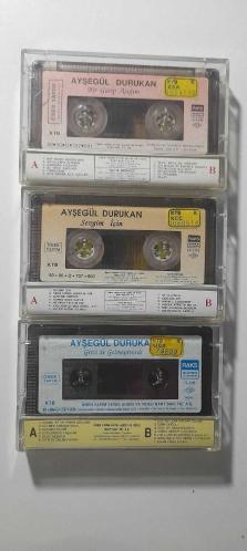 3 ADET AYŞEGÜL DURUKAN KASETİ