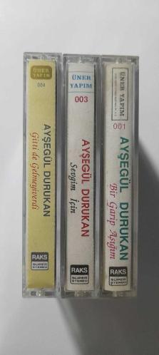 3 ADET AYŞEGÜL DURUKAN KASETİ