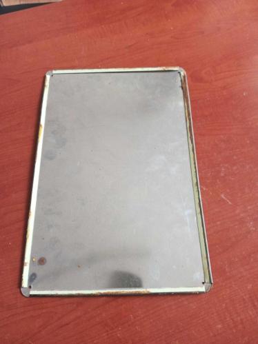 Teneke tabela  üzerine Orhan Veli Kanık şiiri ve resmi serigrafi baskı  30x20 cm