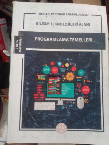 Mesleki ve teknik Anadolu Lisesi Bilişim Teknolojileri Alanı Programlama Temelleri 9 Ders Materyali