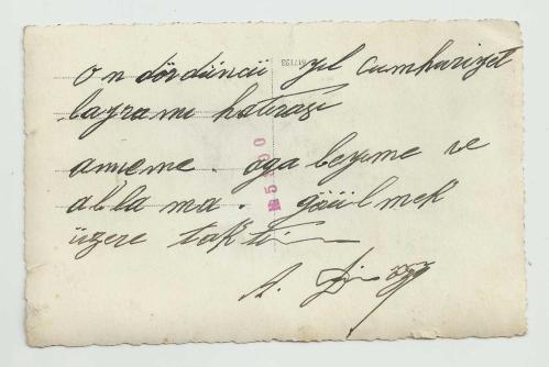 14.YIL CUMHURİYET BAYRAMI HATIRASI TÖREN KIYAFETLİ SUBAY FOTOĞRAFI...