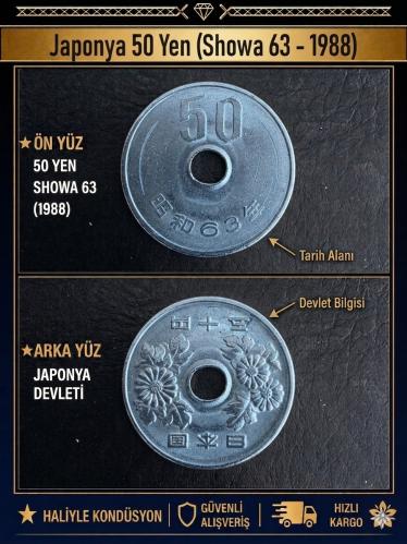 Japonya 50 Yen Madeni Para