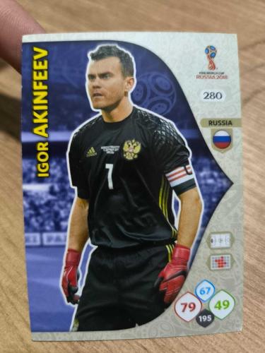 PANİNİ COLLECTOR'S FIFA WORLD CUP RUSSIA 2018 IGOR AKINFEEV 280