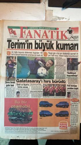 FANATİK SPOR GAZETESİ - TURKISH NEWSPAPER - DOĞUM GÜNÜ HEDİYESİ  - EKSİKSİZ TAM TAKIM GAZETE - 15 ŞUBAT 1997 - SAYI: 453 - VESELİNOVİÇ - RIDVAN DİLMEN - RASİM KARA - YILMAZ VURAL - NECATİ BİLGİÇ - İSMET TONGO - AHMET ÇAKAR - HAKAN ŞÜKÜR - HAGİ - VOLKAN - K.HAKAN - SUAT - ÜMİT - FETİ - ERGUN GÜRSOY - FARUK SÜREN - ERDAL ALPAY - PASİM KARA - OĞUZ - AYKUT - METİN AŞIK - CEMİL TURAN - YURDAĞEN KARAHASAN - BU VATAN HEPİMİZİN - GERÇEK SPOR GAZETESİ - FANATİK - GALATASARAY’IN SARIYER DÖNÜM NOKTASI - DEVLERİN KADER MAÇI - RIDVAN ÇİFTE KAZA GEÇİRDİ - KUPA VE LİGDE MAÇ SAATLERİ AÇIKLANDI - TÜRK KAYAKÇI İSVEÇ’TE KAYBOLDU - DERBİYE 24 SAAT KALA KANARYA DA KARTAL DA PROBLEMLİ - HÖGH SAKAT SAKAT OYNUYOR - KARTAL İNÖNÜ’DE YENİLMEZ ARMADA - STARLAR KORKUTUYOR - AMOKACHI ÜLKESİNDEN DÖNMEDİ - TERİM’İN BÜYÜK KUMARI - VOLKAN FEDAKARLIK ZAMANI - ŞOVU BIRAK GOLE BAK - FORMA SAVAŞI - SON İDMANA TAM KADRO - GALİBİYET KAÇINILMAZ - FETİ FORMAYI YENİDEN KAPTI - CİM BOM’DA KONGRE GÜNÜ - TARAFTARA DEKLARASYON - TE